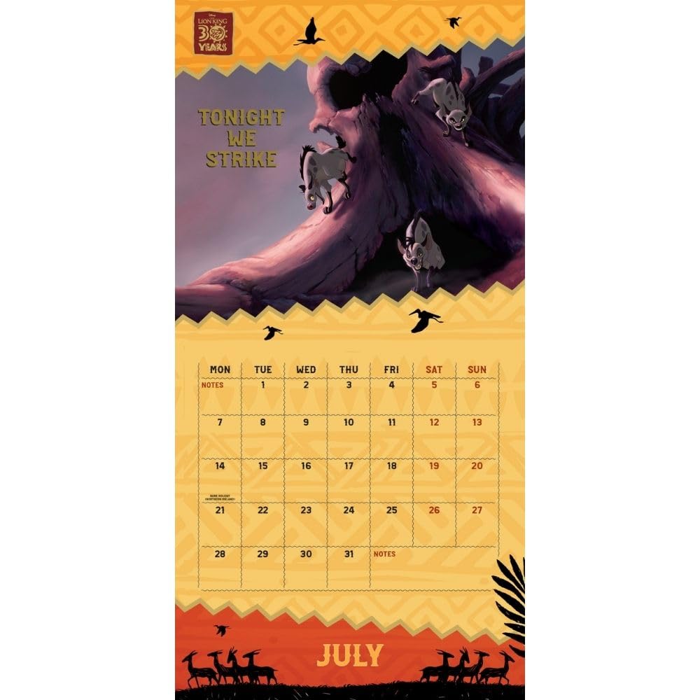 Official The Lion King Square Calendar 2025