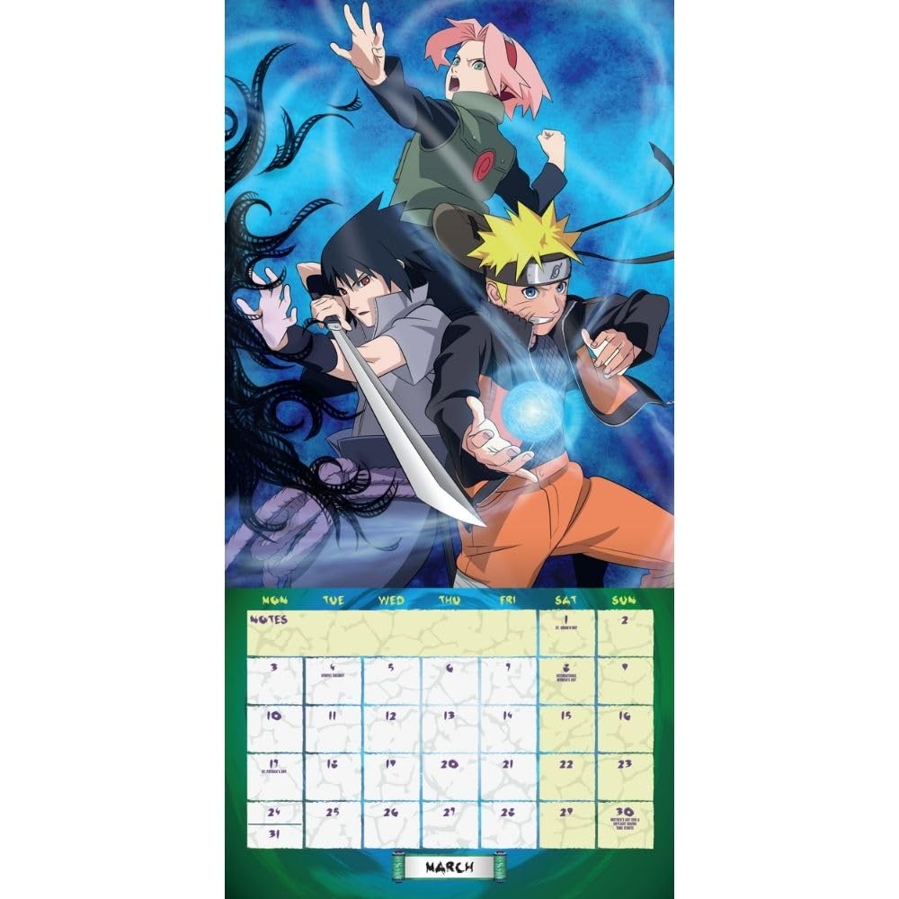 Official Naruto: Shippuden Square Calendar 2025