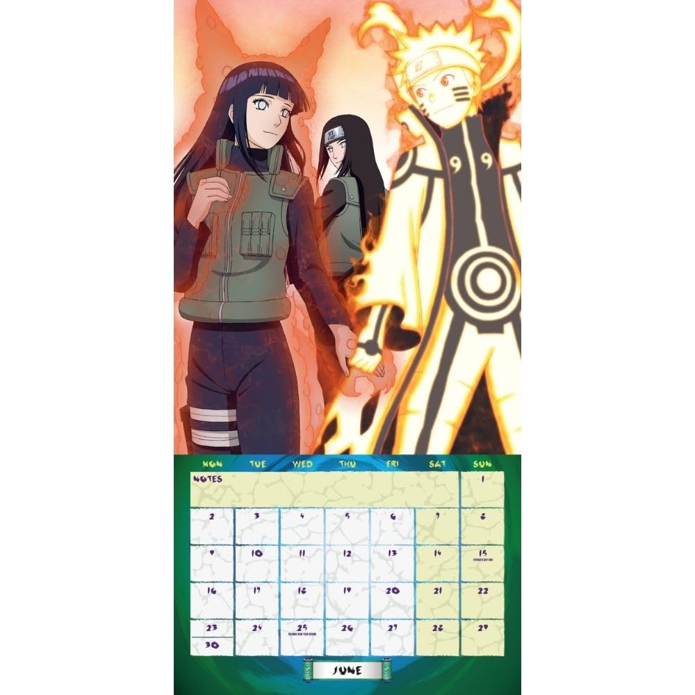 Official Naruto: Shippuden Square Calendar 2025