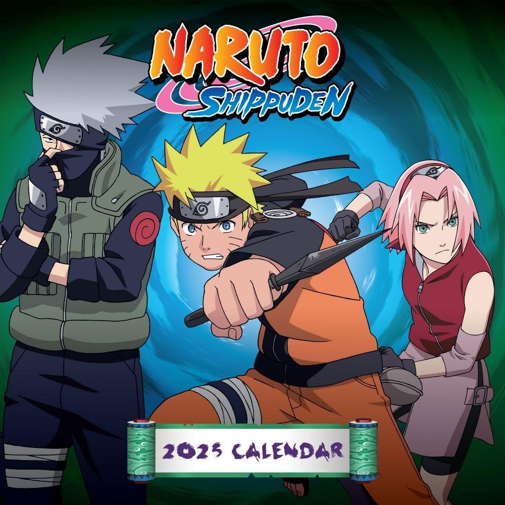 Official Naruto: Shippuden Square Calendar 2025