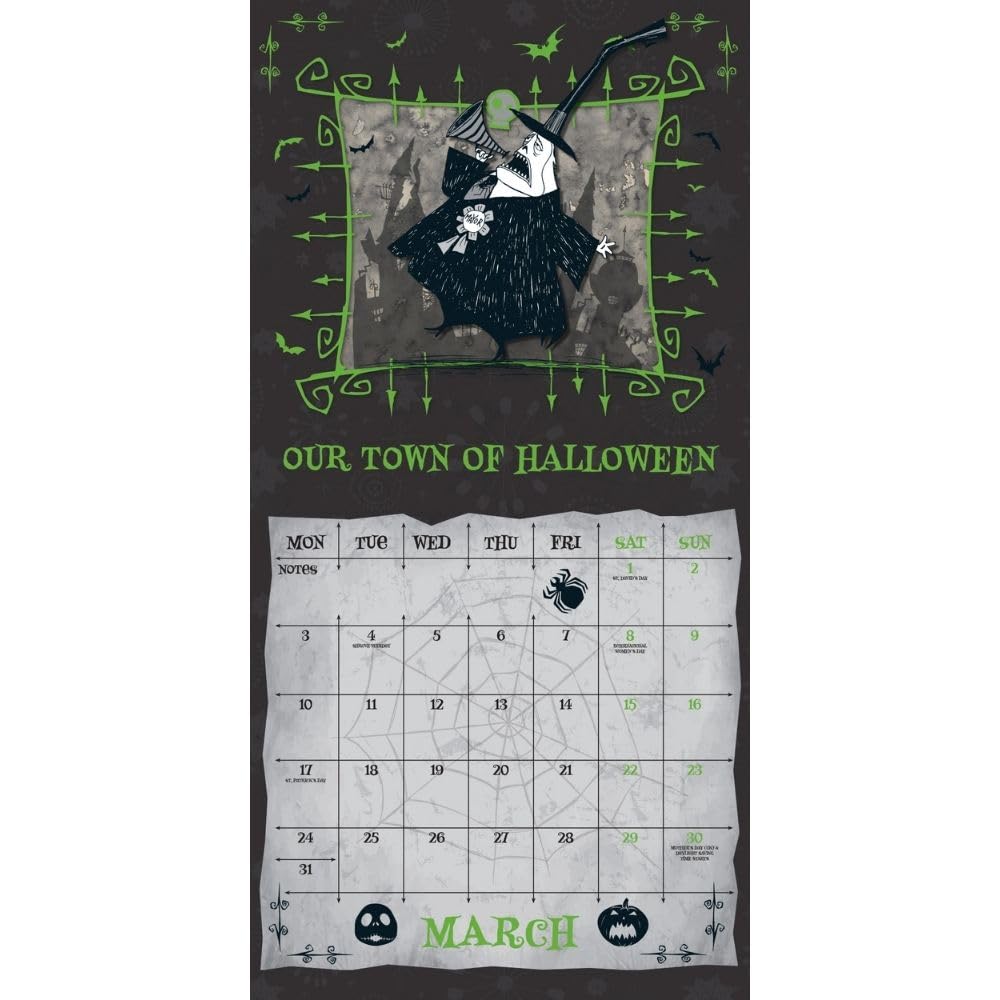 Official The Nightmare Before Christmas Square Calendar 2025