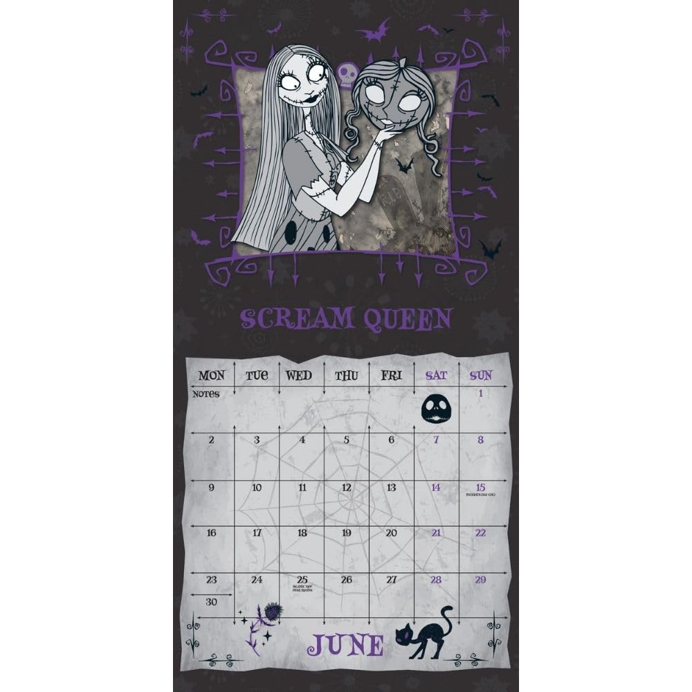 Official The Nightmare Before Christmas Square Calendar 2025