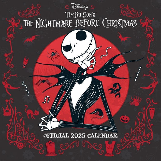 Official The Nightmare Before Christmas Square Calendar 2025