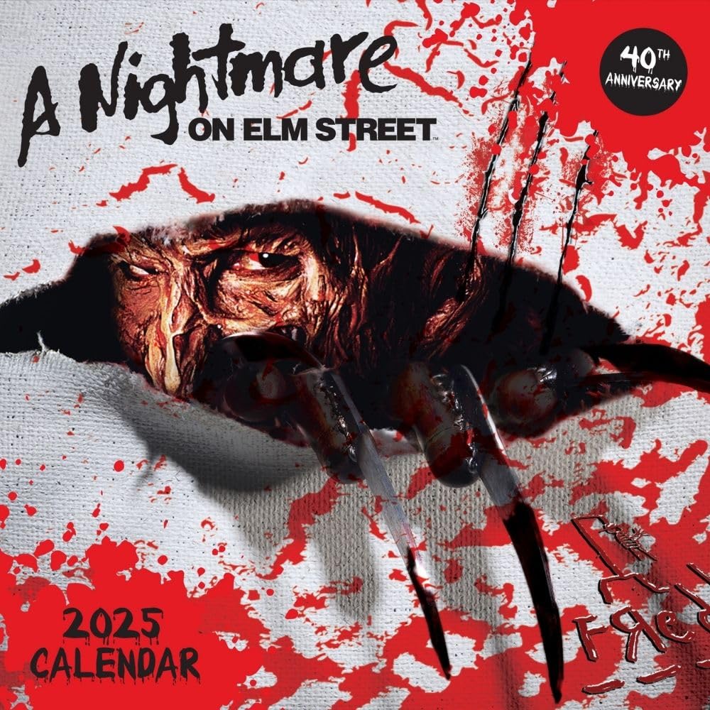 Official A Nightmare on Elm Street Square Calendar 2025