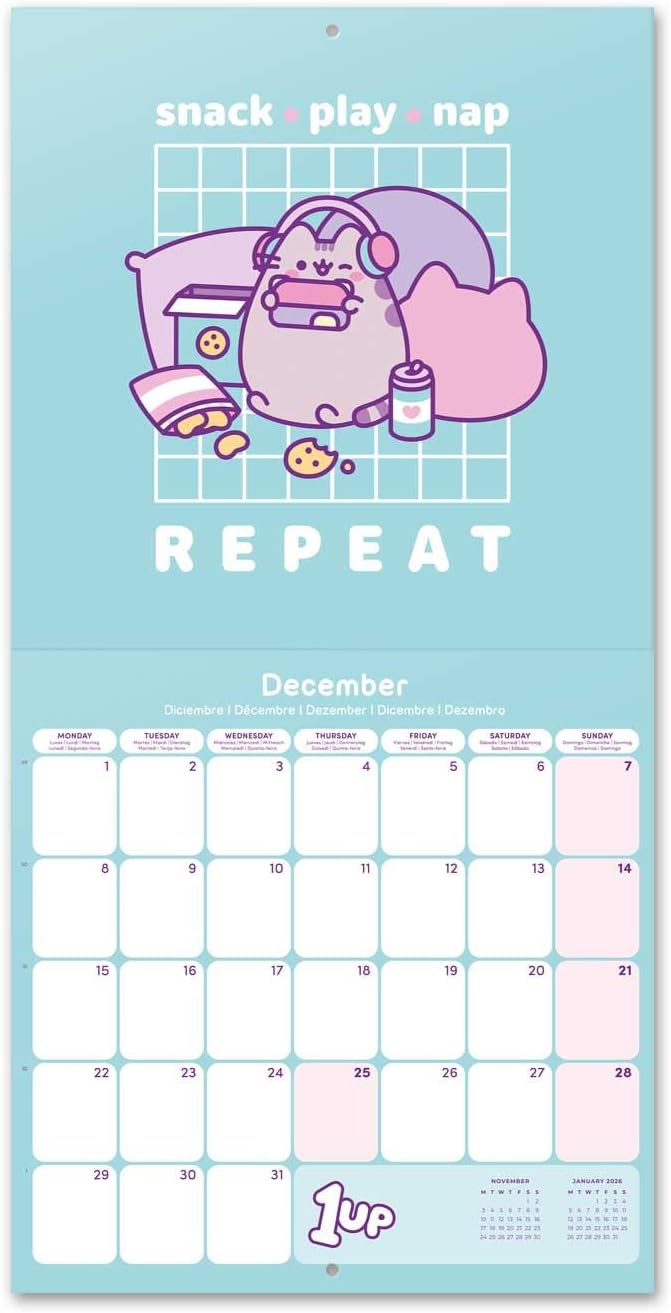 Official Pusheen Square Calendar 2025