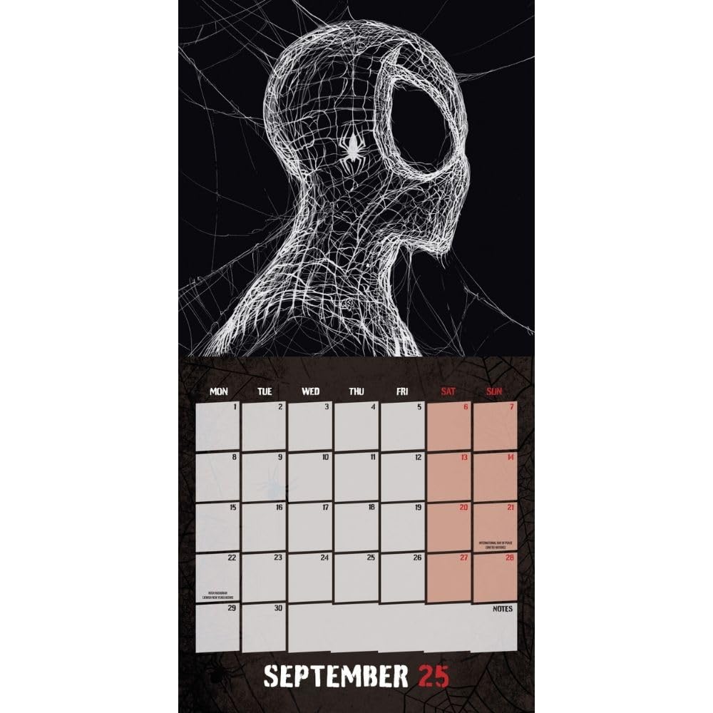 Official Spider-Man Square Calendar 2025