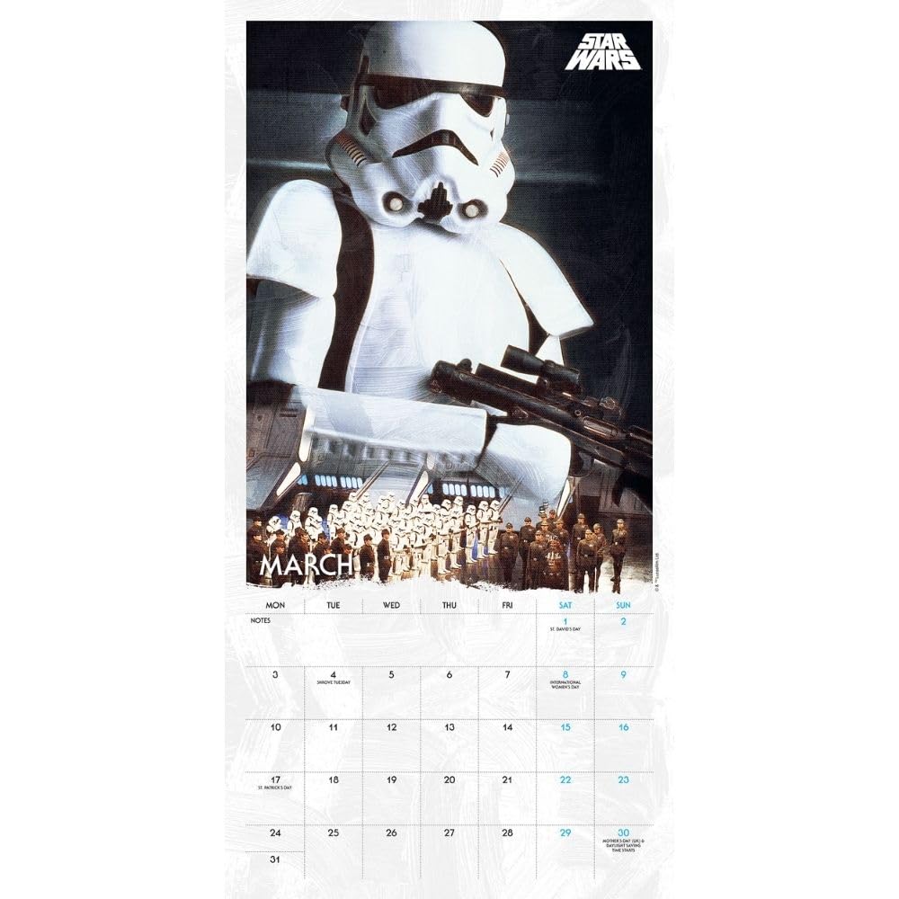 Official Star Wars Classic Square Calendar 2025