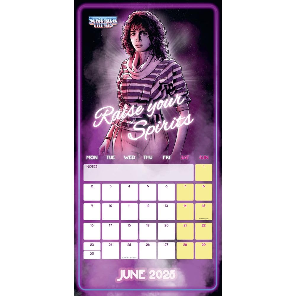 Official Stranger Things Square Calendar 2025