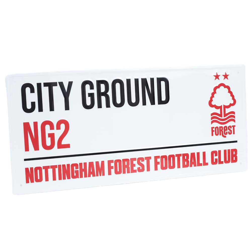 Official Nottingham Forest FC White Street Sign