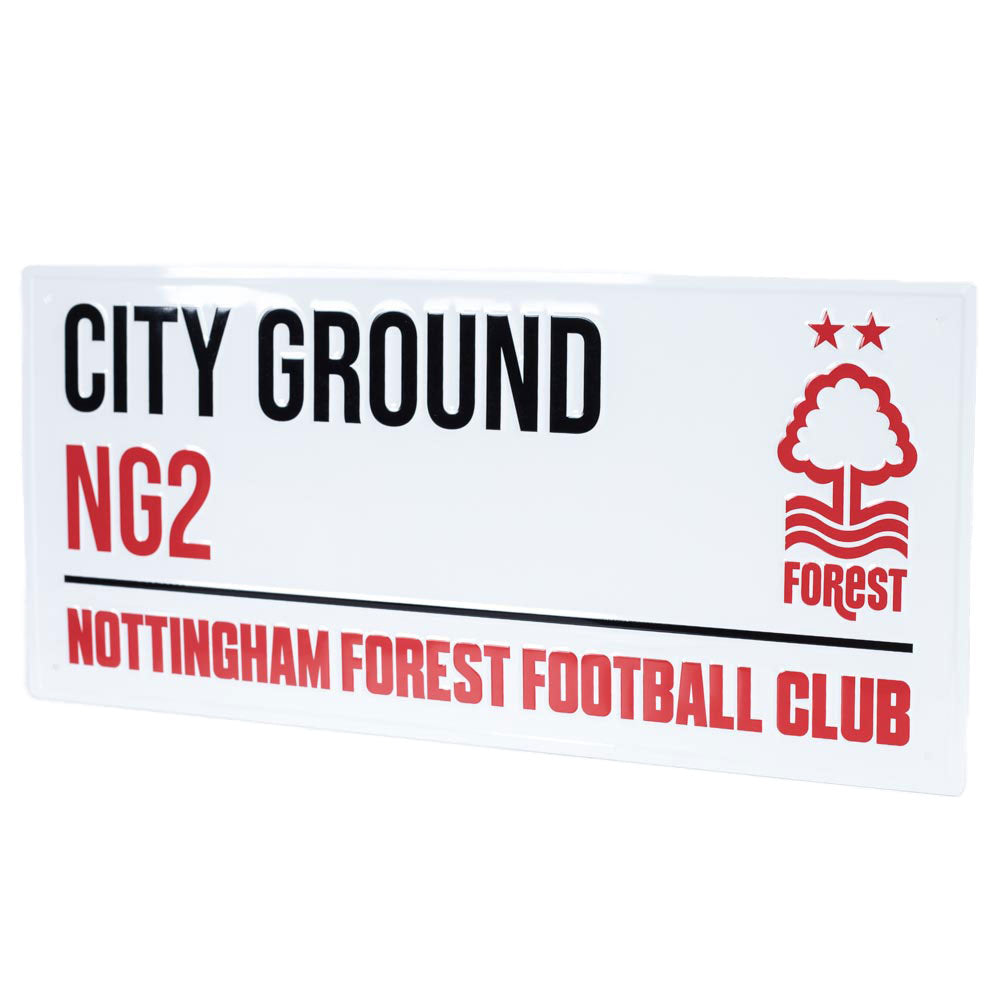 Official Nottingham Forest FC White Street Sign