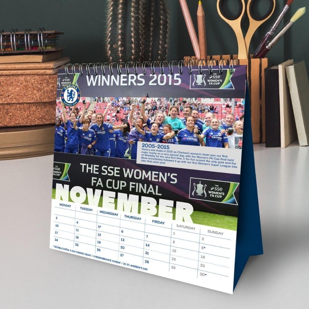 Official Chelsea FC Desktop Calendar 2025