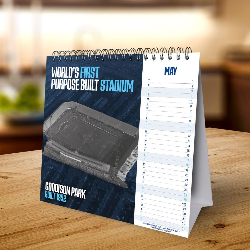 Official Everton FC Desktop Calendar 2025