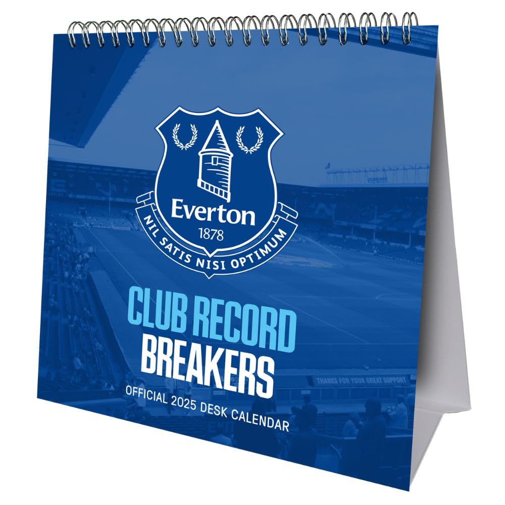 Official Everton FC Desktop Calendar 2025