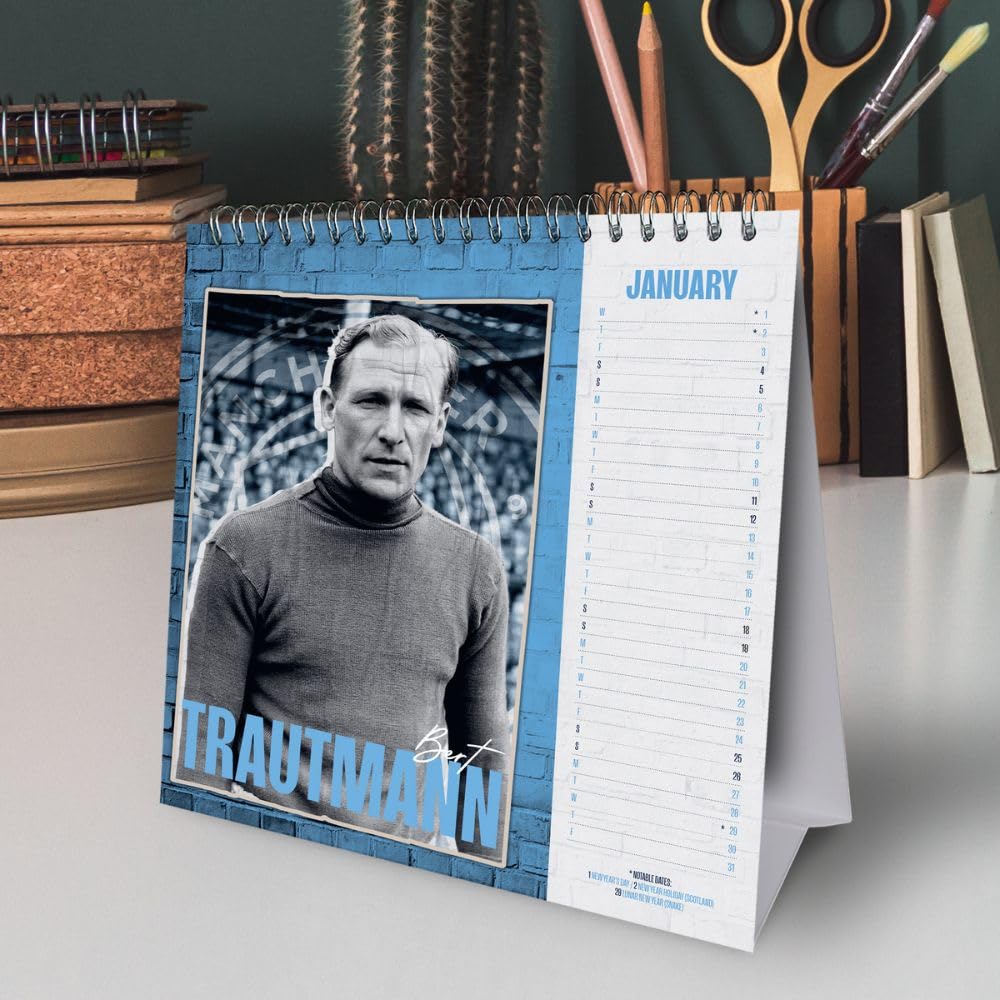 Official Manchester City FC Desktop Calendar 2025