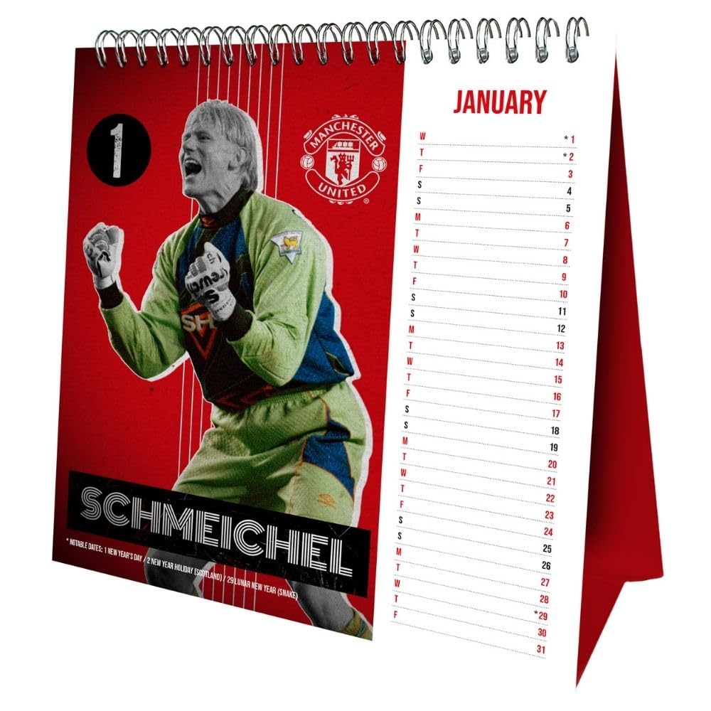 Official Manchester United FC Desktop Calendar 2025