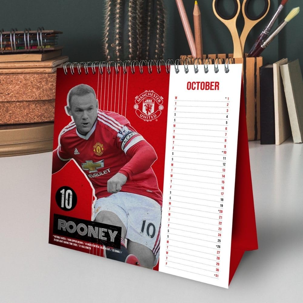 Official Manchester United FC Desktop Calendar 2025