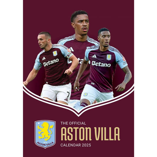 Official Aston Villa FC A3 Calendar 2025