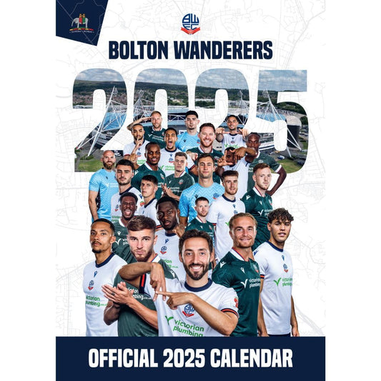 Official Bolton Wanderers FC A3 Calendar 2025