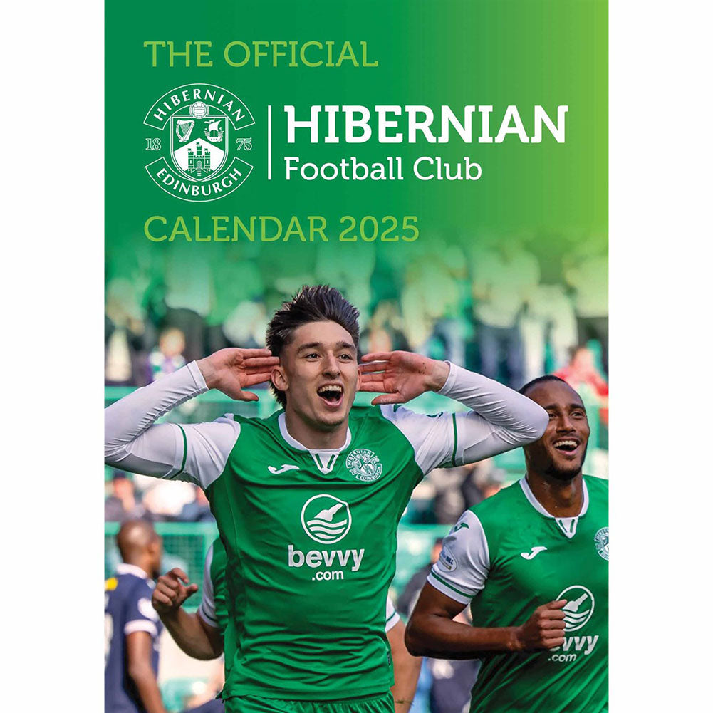 Official Hibernian FC A3 Calendar 2025