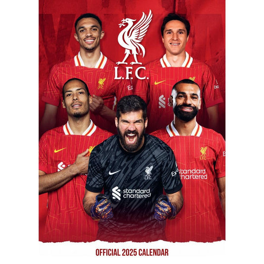 Official Liverpool FC A3 Calendar 2025