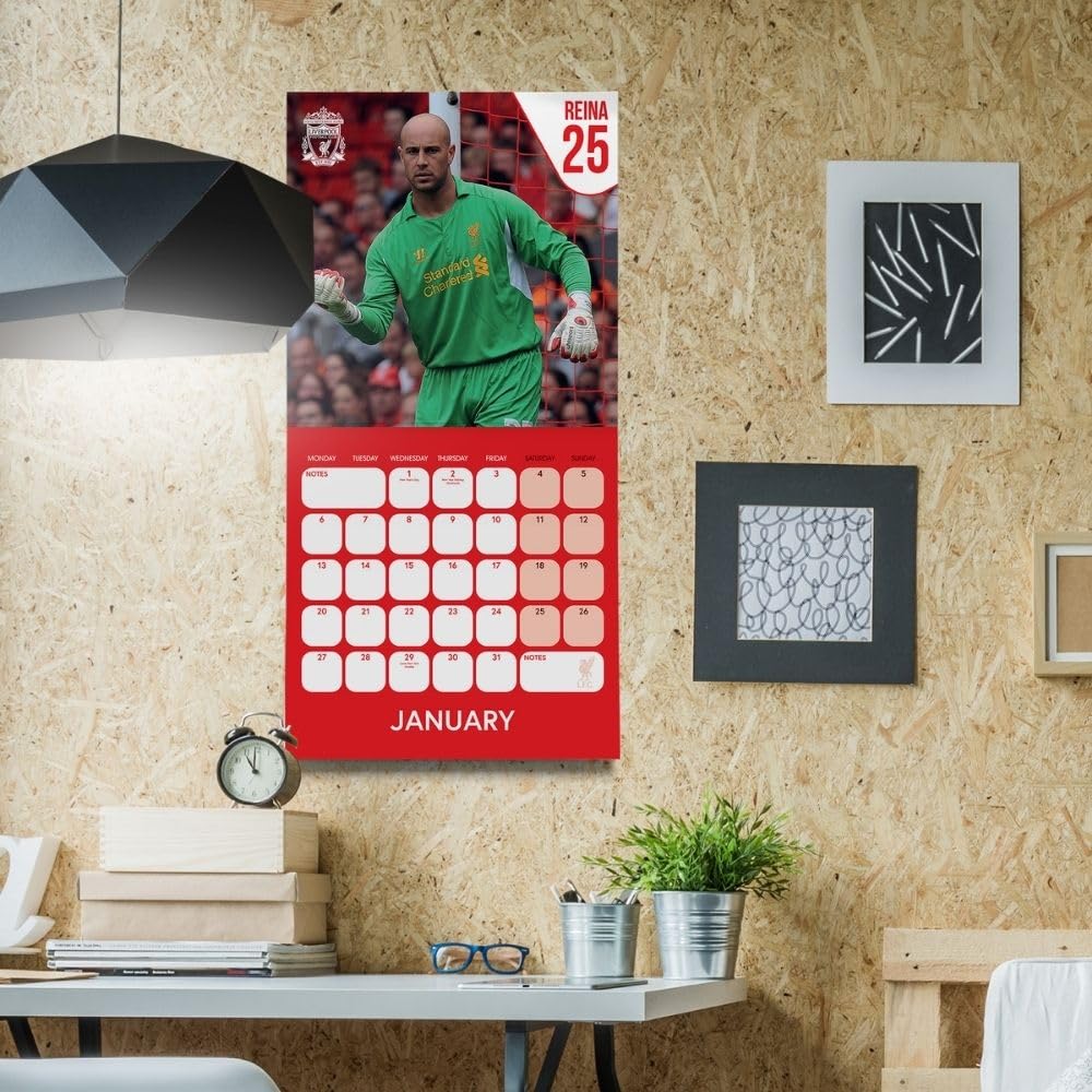 Official Liverpool FC Legends Square Calendar 2025