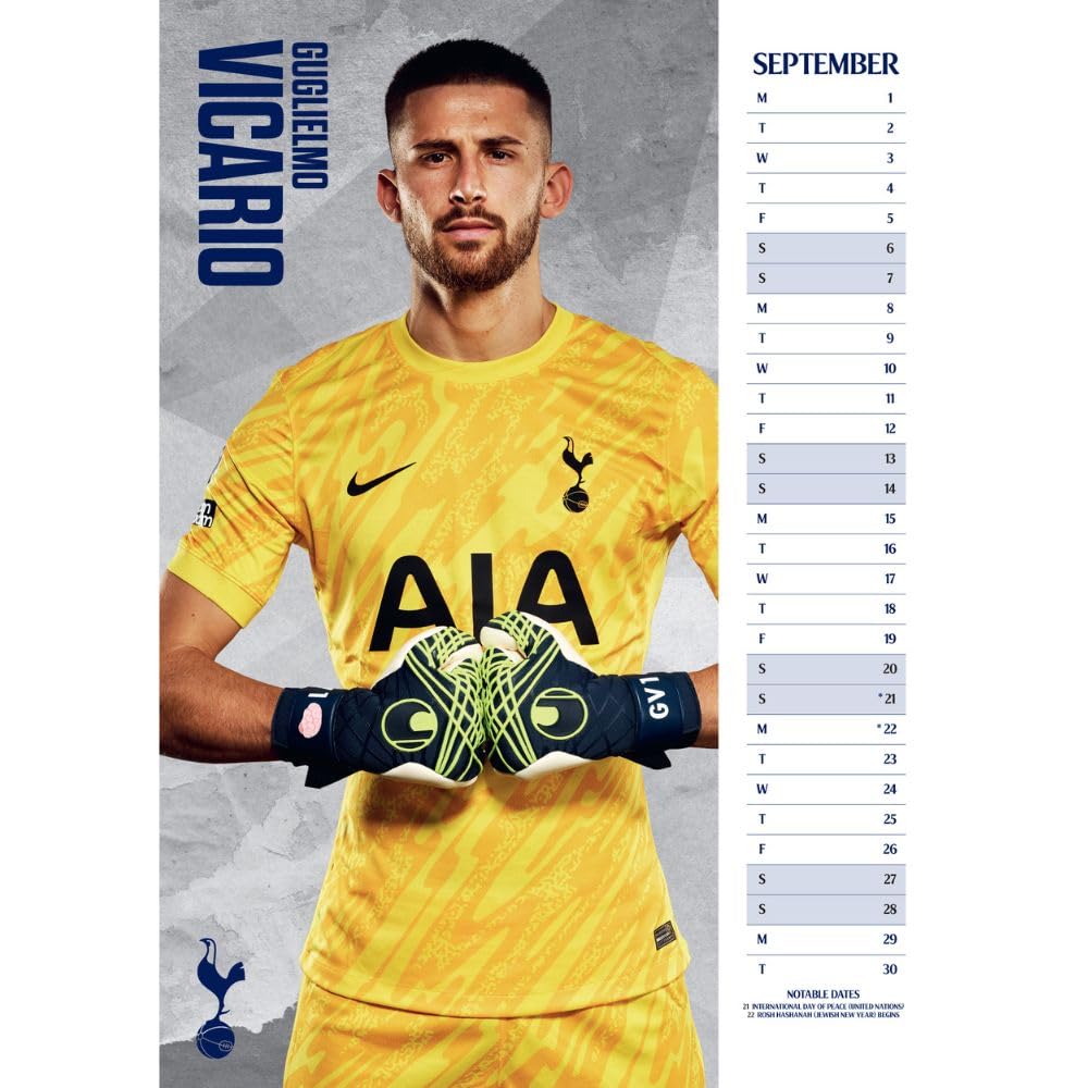 Official Tottenham Hotspur FC A3 Calendar 2025