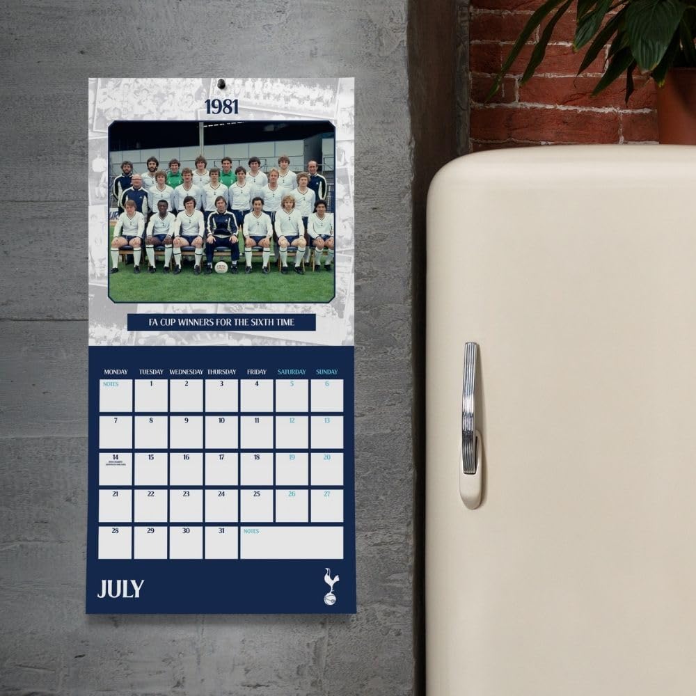 Official Tottenham Hotspur FC Legends Square Calendar 2025