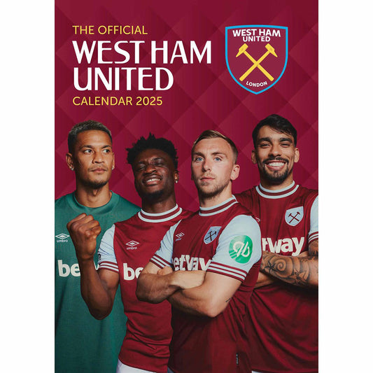 Official West Ham United FC A3 Calendar 2025