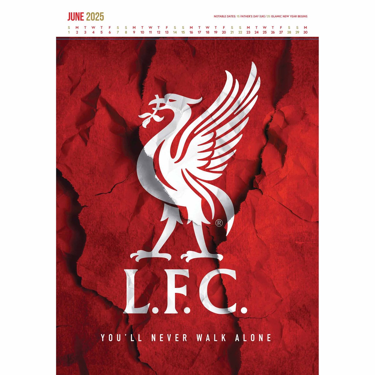 Official Liverpool FC Deluxe Calendar 2025