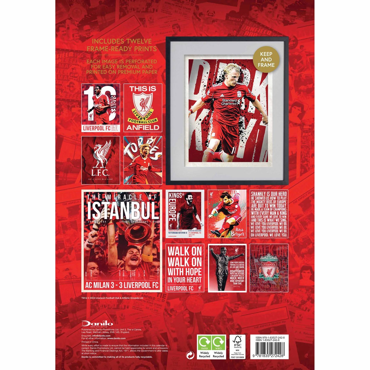 Official Liverpool FC Deluxe Calendar 2025