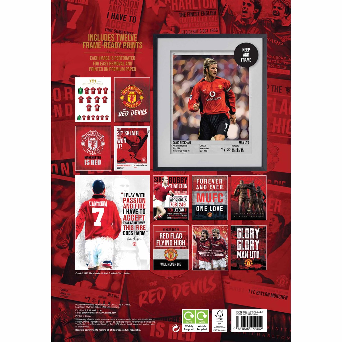 Official Manchester United FC Deluxe Calendar 2025