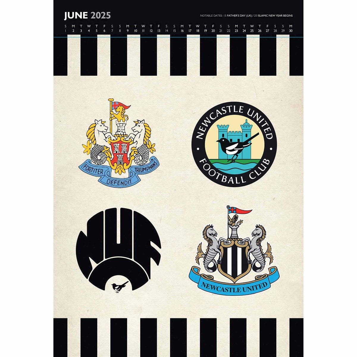 Official Newcastle United FC Deluxe Calendar 2025