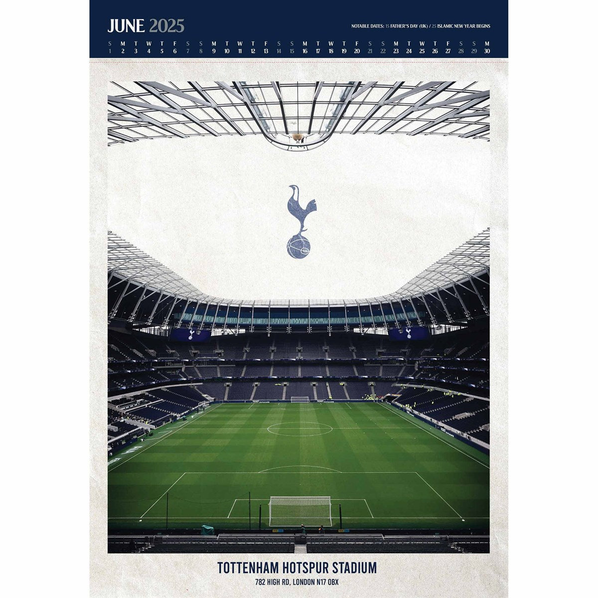 Official Tottenham Hotspur FC Deluxe Calendar 2025