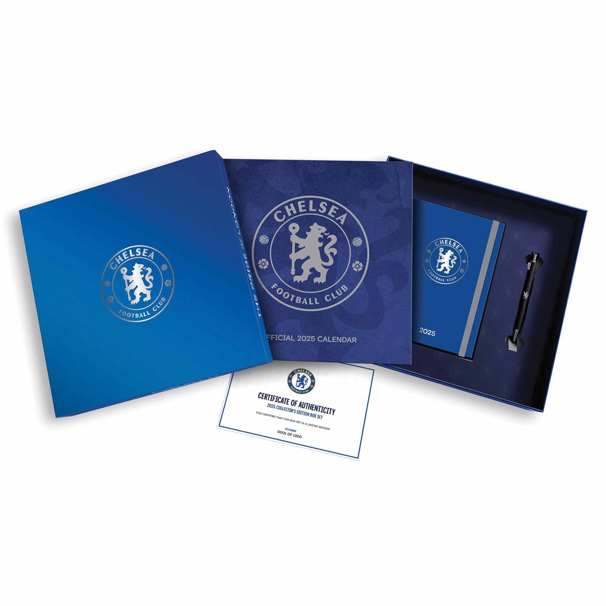 Official Chelsea FC Calendar & Diary Musical Gift Box 2025