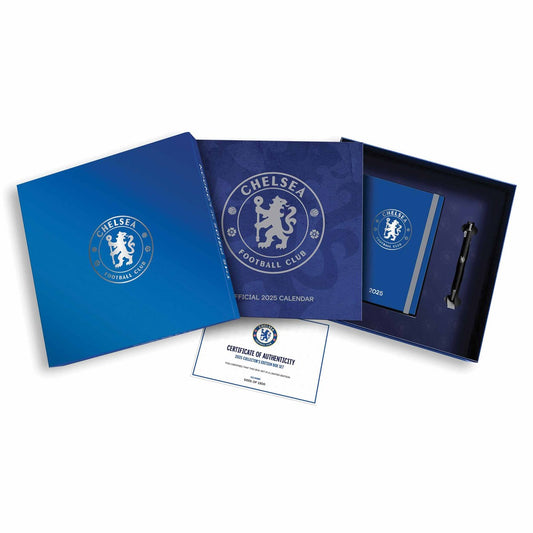 Official Chelsea FC Calendar & Diary Musical Gift Box 2025