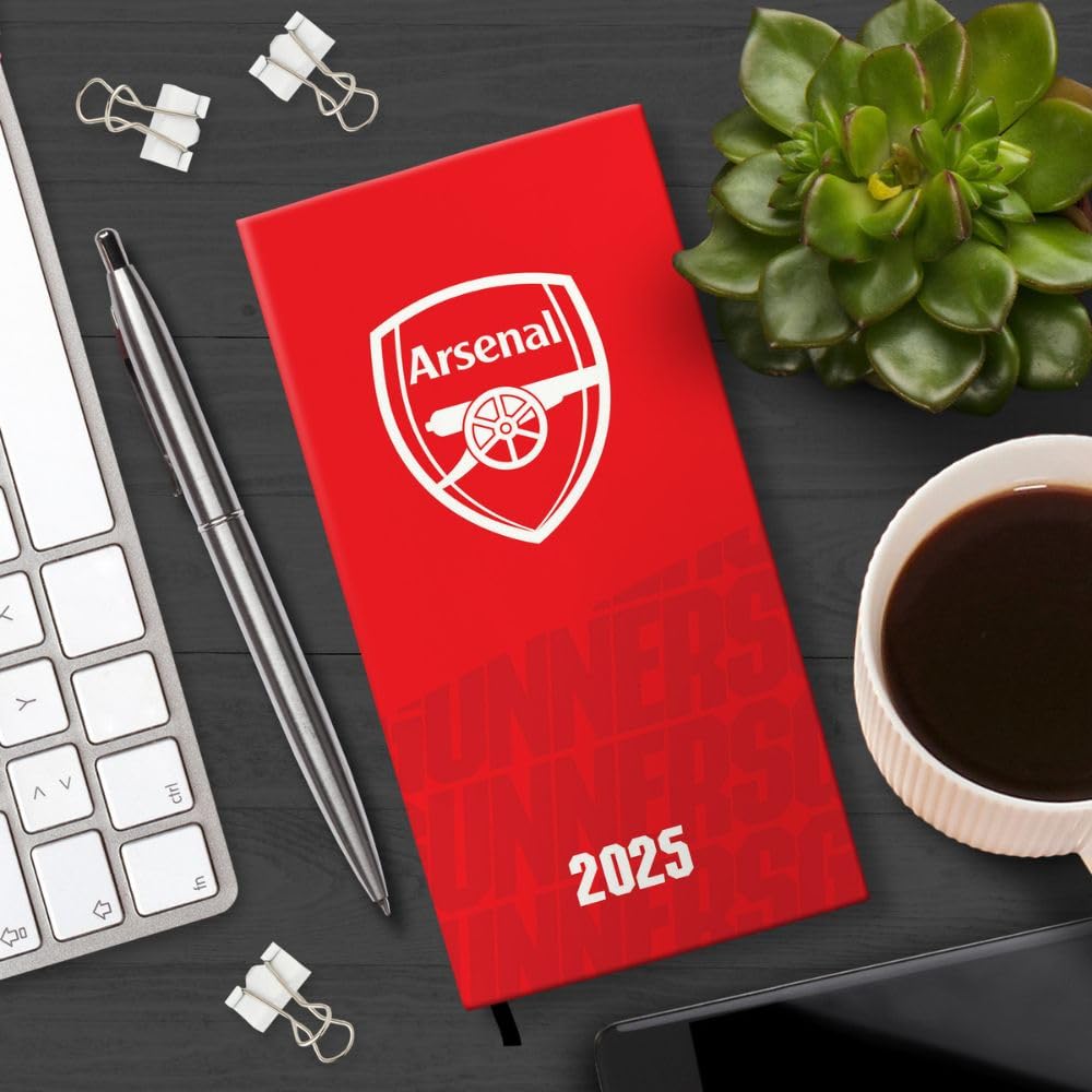 Official Arsenal FC Slim Diary 2025