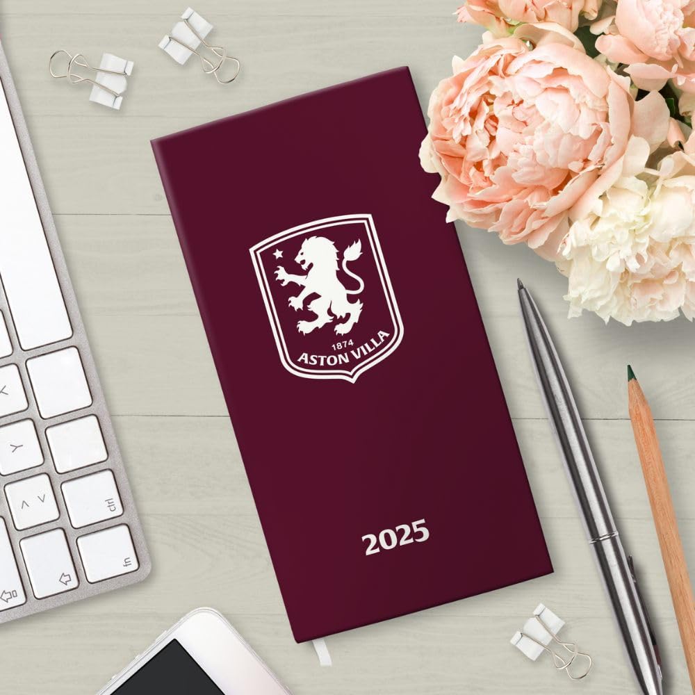 Official Aston Villa FC Slim Diary 2025