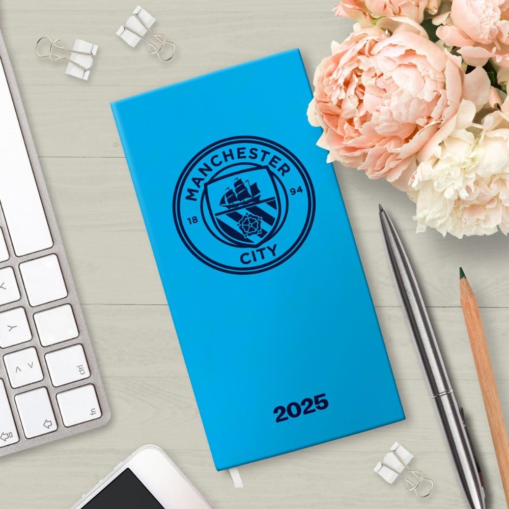 Official Manchester City FC Slim Diary 2025