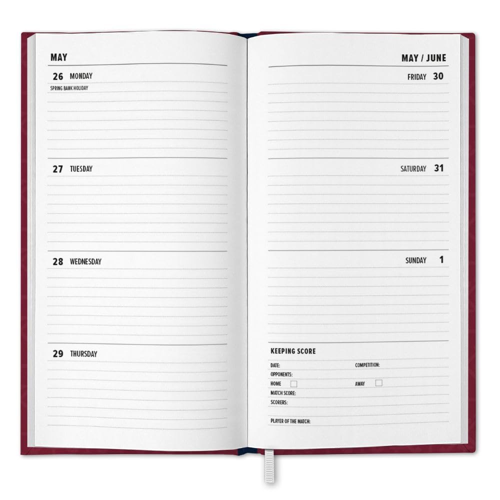 Official West Ham United FC Slim Diary 2025