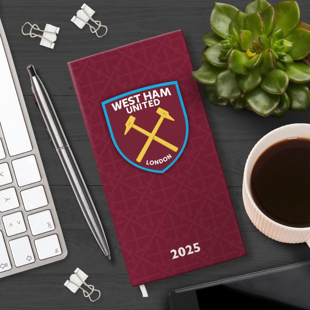 Official West Ham United FC Slim Diary 2025