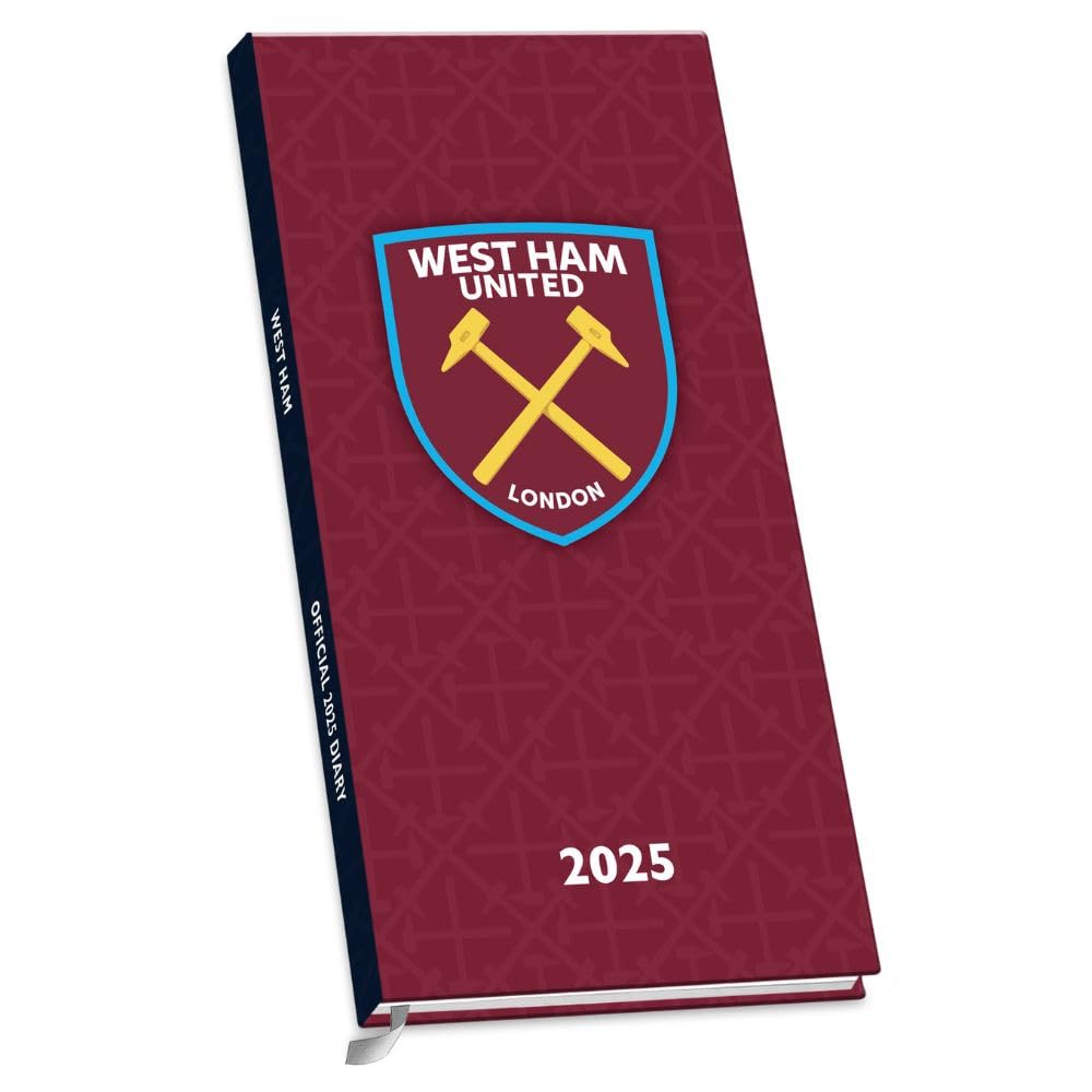 Official West Ham United FC Slim Diary 2025