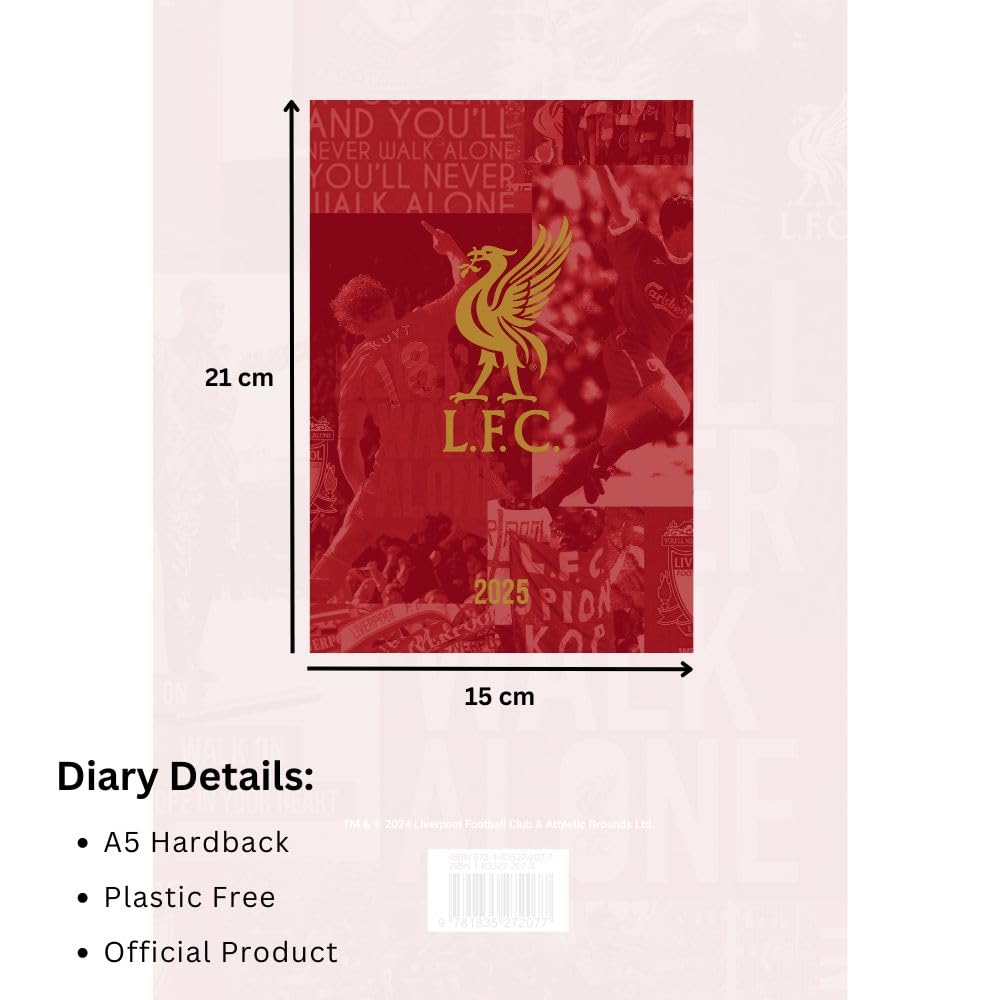 Official Liverpool FC A5 Diary 2025