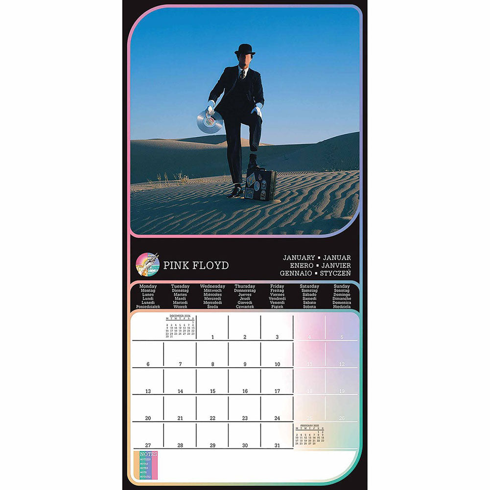 Official Pink Floyd Square Calendar 2025