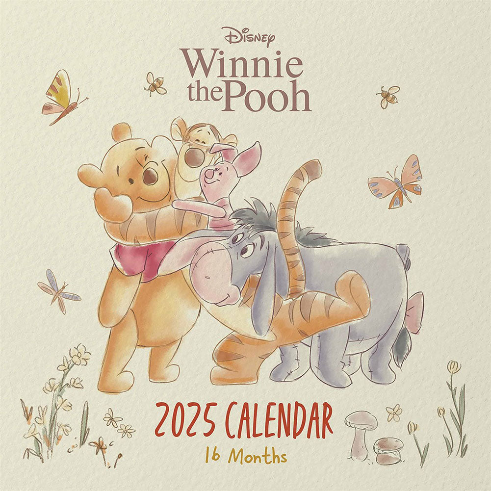 Official Winnie The Pooh Square Calendar 2025