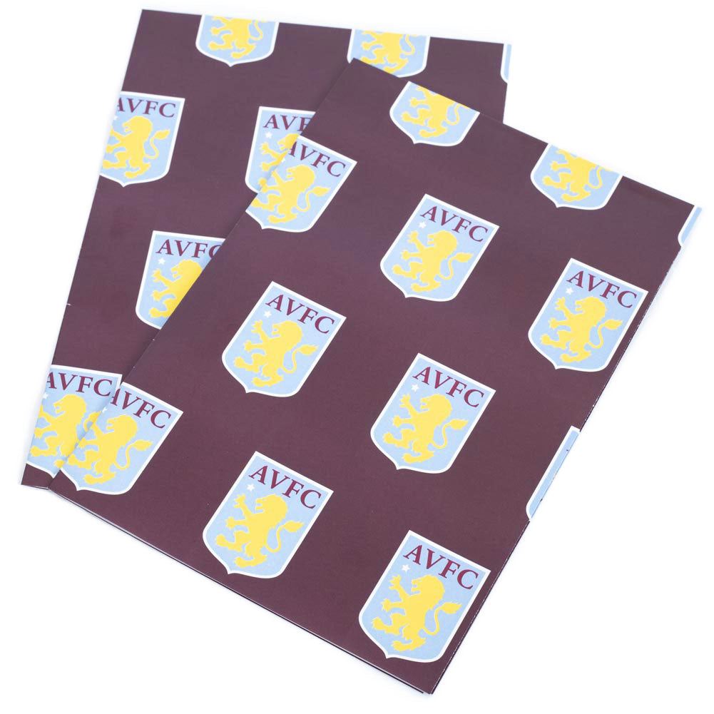 Official Aston Villa FC Text Gift Wrap