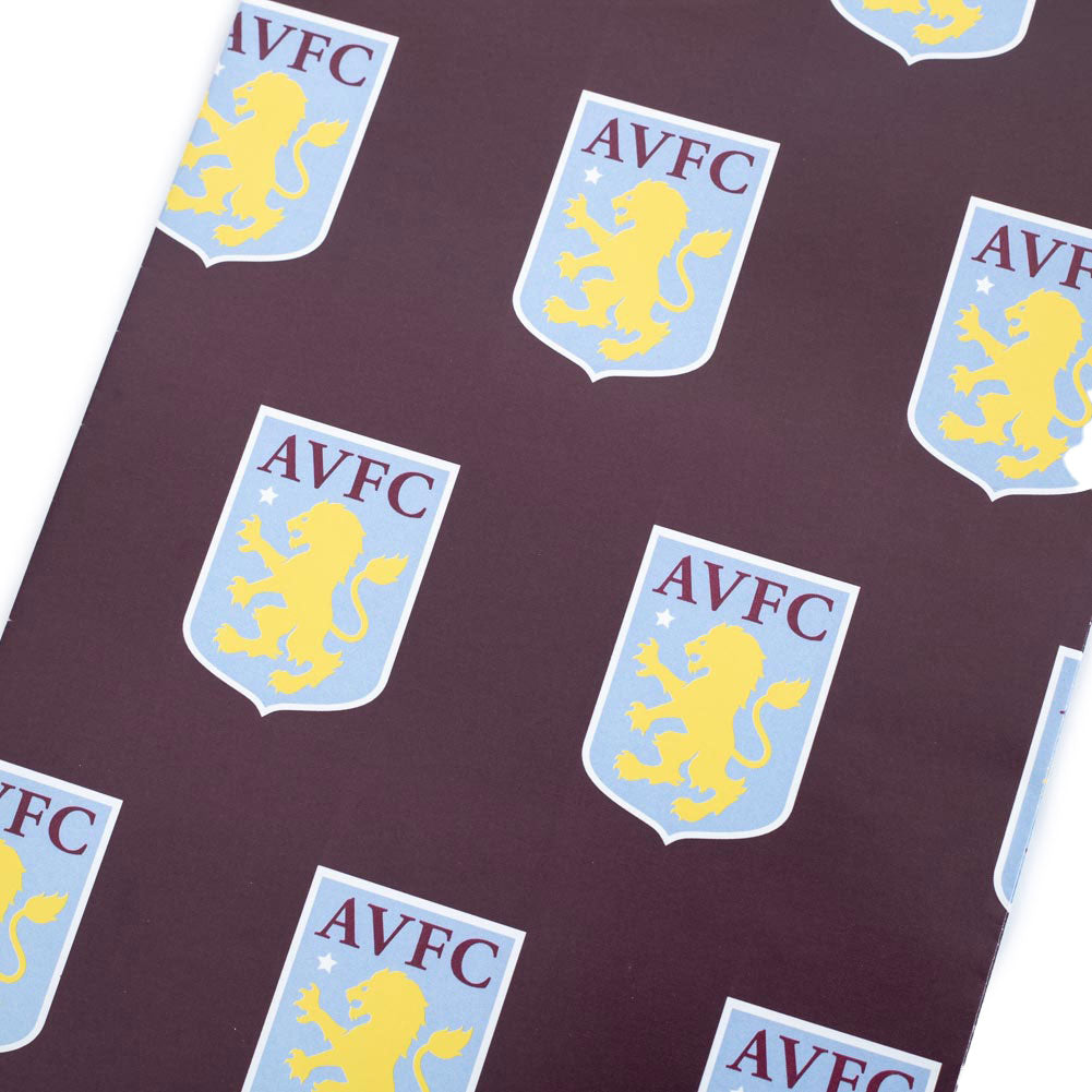 Official Aston Villa FC Text Gift Wrap