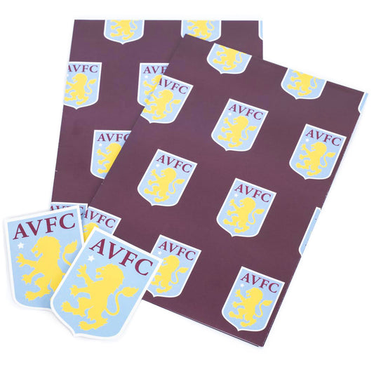 Official Aston Villa FC Text Gift Wrap