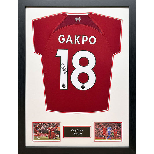 Official Liverpool FC Gapko Signed Shirt (Framed)