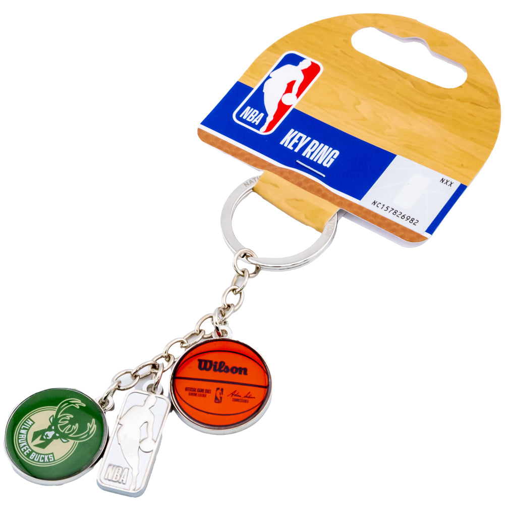 Official Milwaukee Bucks Charm Keyring