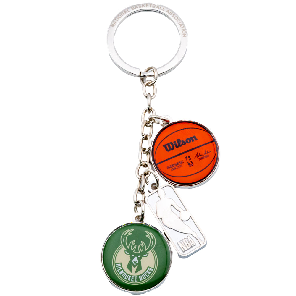 Official Milwaukee Bucks Charm Keyring